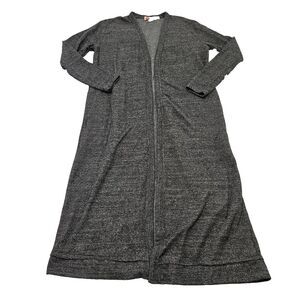 Free People Beach Women's Soft Gray Longline Cardigan Duster‎ Sweater Sz XS